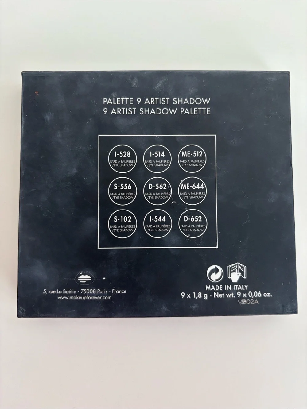 Make Up Forever artist palette